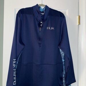 Huk Men's Deep Blue Zip-Up Sweatshirt